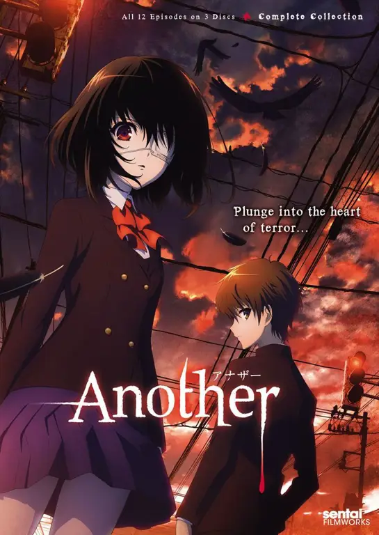 Screenshot adegan mencekam dari anime Another