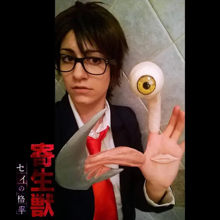 Ilustrasi fanart Shinichi Izumi dari Kiseijuu