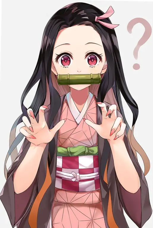Nezuko yang Menggemaskan Gambar Nezuko Kamado dari Kimetsu no Yaiba