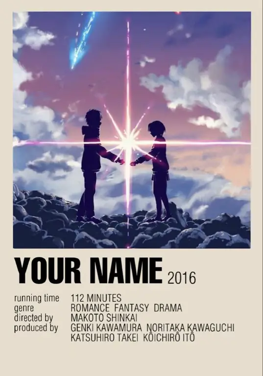 Siap-siap terhanyut dalam cerita Kimi no Nawa Poster film Kimi no Nawa