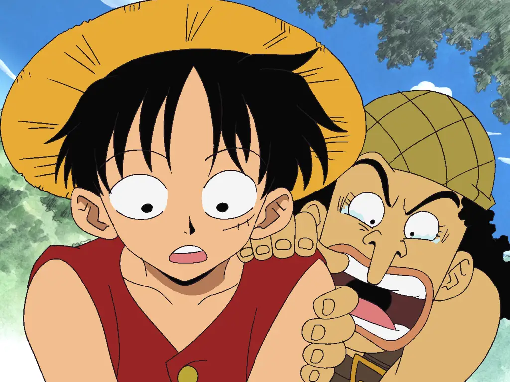 Luffy Muda dan Petualangannya Dimulai Luffy di episode pertama One Piece
