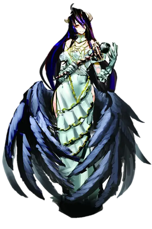 Albedo, salah satu karakter populer di Overlord Gambar Albedo dari anime Overlord