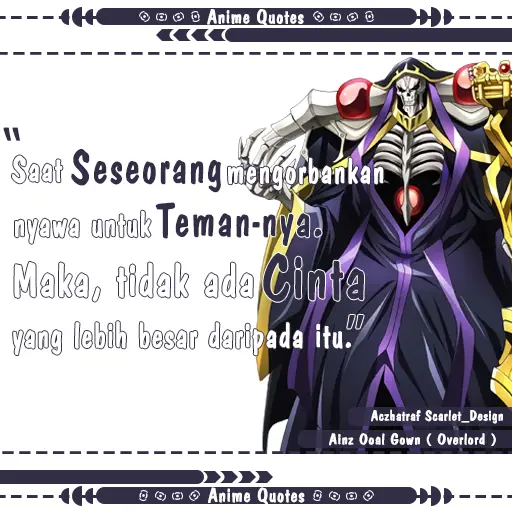 Karakter Ainz Ooal Gown dari anime Overlord