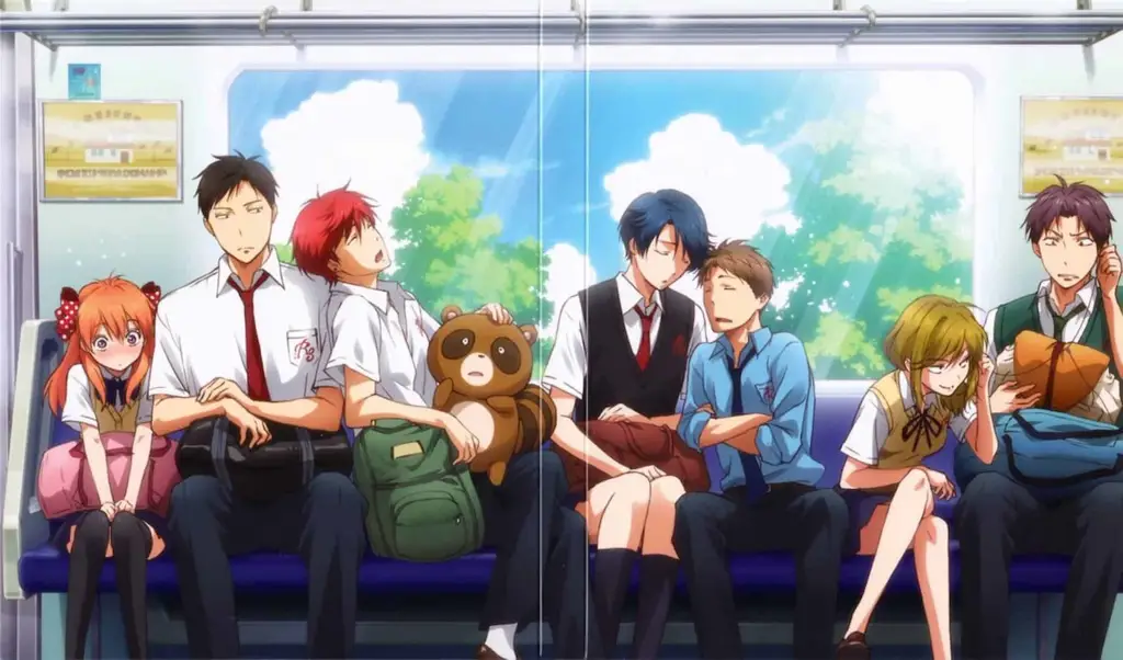 Menikmati Anime di Rumah Gambar seseorang yang sedang menonton anime di rumah